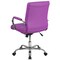 Emma and Oliver Mid-Back Vinyl Executive Swivel Office Chair with Chrome Base and Arms